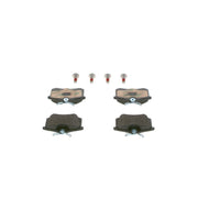 Bosch Front & Rear Pads fits Peugeot Partner 1996-2015 1.1 1.4 1.6 1.9 2.0