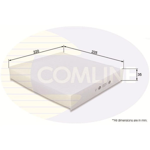 Comline Cabin Air Filter (Pollen Filter) fits Citroën Berlingo First 1996-2011