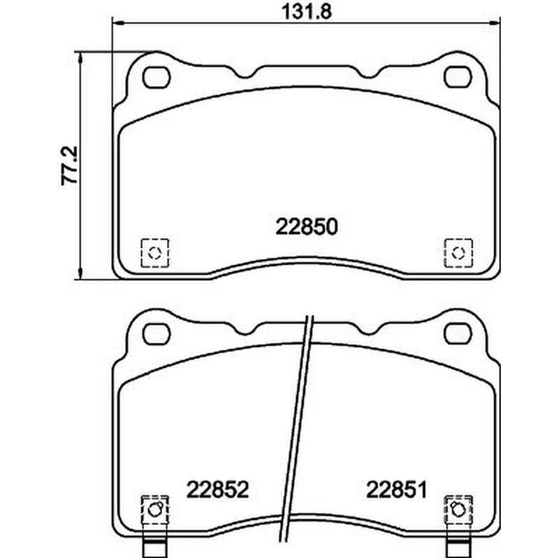 Mintex Front Brake Pad Set fits Honda Civic X 2017-2022 2.0