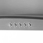 Baridi Curved Glass Cooker Hood Carbon Filters & LED Lights 60cm Stainless Steel Baridi - Dynamic Drive
