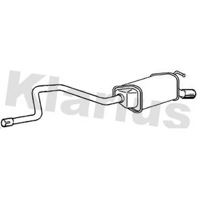 Klarius Box With Tail Pipe Rear fits Ford Mondeo 2004-2007 2.2