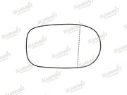 Summit Stick-On Aspheric Mirror Glass fits Alfa Romeo 166 97-07 RHS Summit - Bars 4 Cars