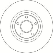 Abtex 2 x Vented Front Brake Discs BD1482V-x2