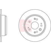 Apec Rear Brake Solid Discs & Pads fits Honda Cr-V 2001-2007 2.0