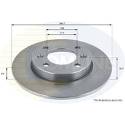 Comline Front & Rear Brake Discs & Pads fits Peugeot Partner 1996-2015 1.4