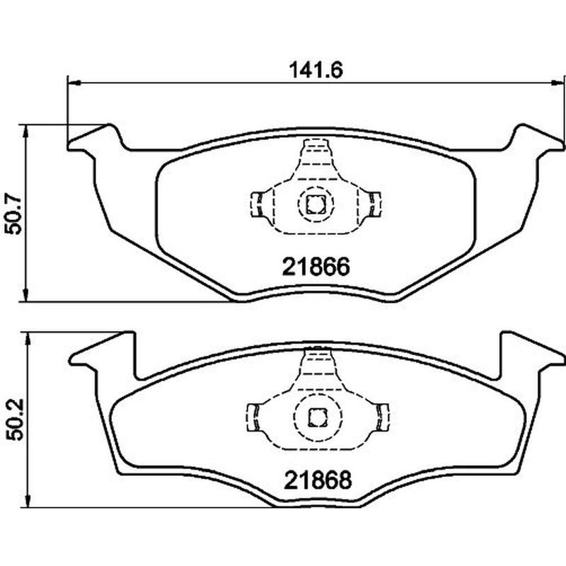 DON Front Brake Pad Set fits Seat Cordoba 1993-2002 1.0 1.4 1.6 1.8 1.9