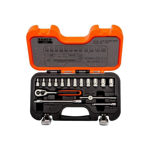 Bahco S160 1/4in Drive Socket Set, 16 Piece Bahco - Dynamic Drive