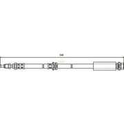 NAPA Brake Hydraulic Hose Line Front fits Ford Fiesta V 2005-2008