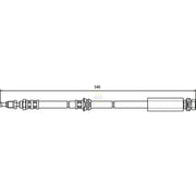 NAPA Brake Hydraulic Hose Line Front NBH1069