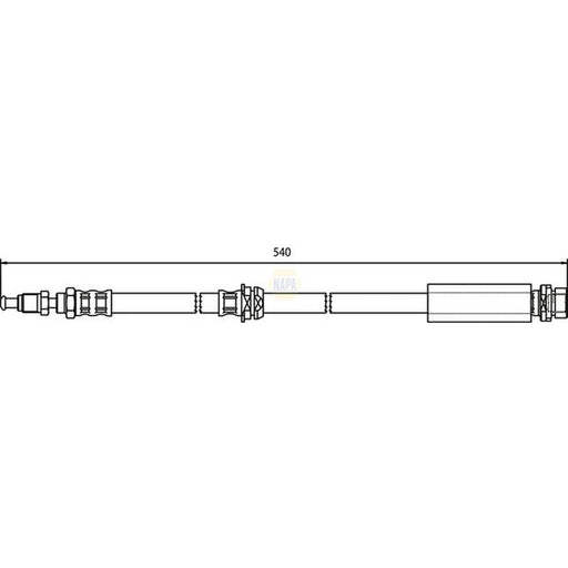 NAPA Brake Hydraulic Hose Line Front NBH1069