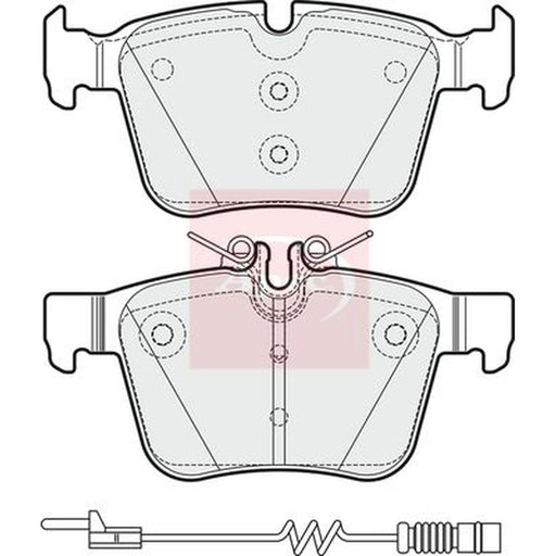 Apec Rear Brake Pad Set PAD2031