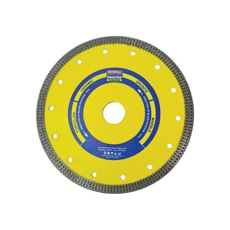 Faithfull Porcelain Diamond Blade 180 x 25.4mm Faithfull - NN4 Online
