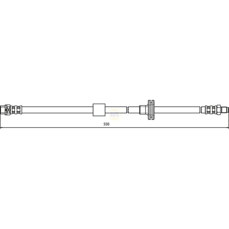 NAPA Brake Hydraulic Hose Line Front NBH1420