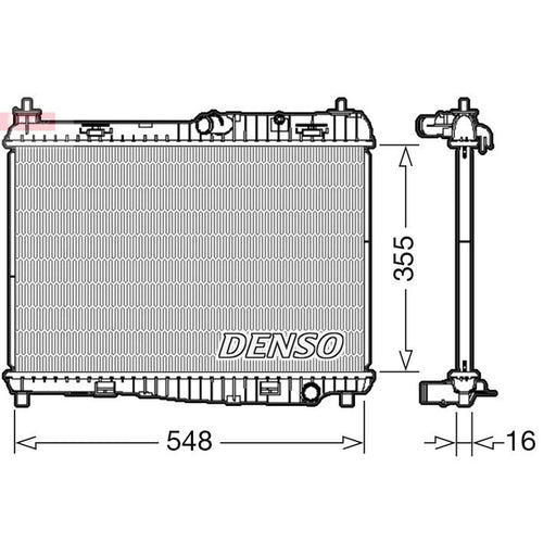 Denso Engine Radiator fits Ford B-Max 2012-2017 1.4