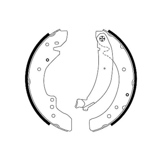 Mintex Brake Shoe Set Axle Kit fits Citroën Relay I 1994-2002 1.9 2.0 2.5 2.8