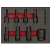 Sealey Impact Hex Socket Bit Set 8pc 3/8"Sq Drive AK5620 Sealey - Dynamic Drive