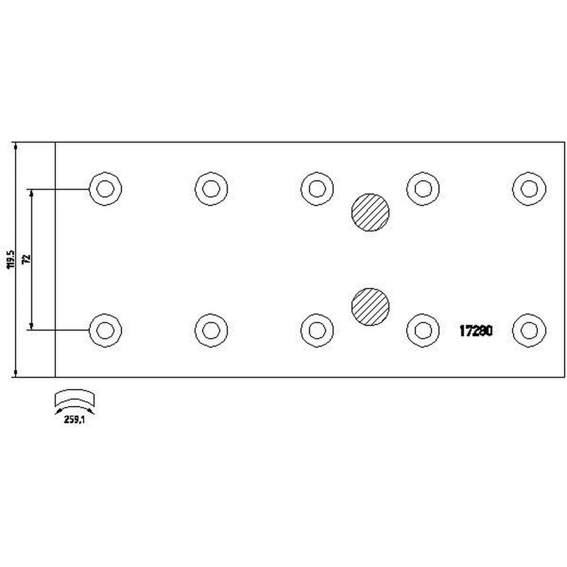 Textar Textar Cv Brake Lining Set 1728006