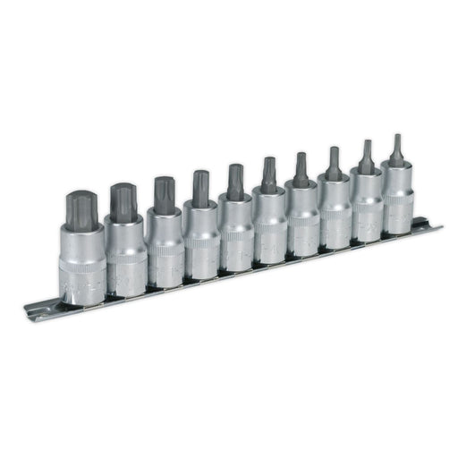 Sealey TRX-Star* Socket Bit Set 10pc 1/2"Sq Drive AK6208 Sealey - Dynamic Drive