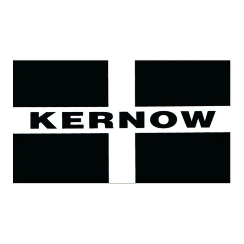 W4 Rectangle Kernow Flag Sticker - Self-Adhesive for Caravans