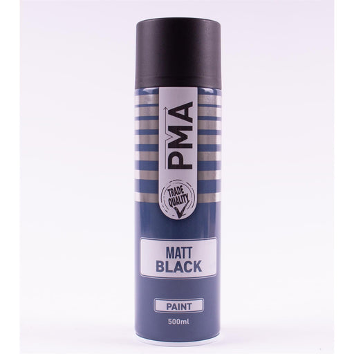 12x PMA Professional Matt Black 500ml Spray Paint High Coverage PMA - Dynamic Drive