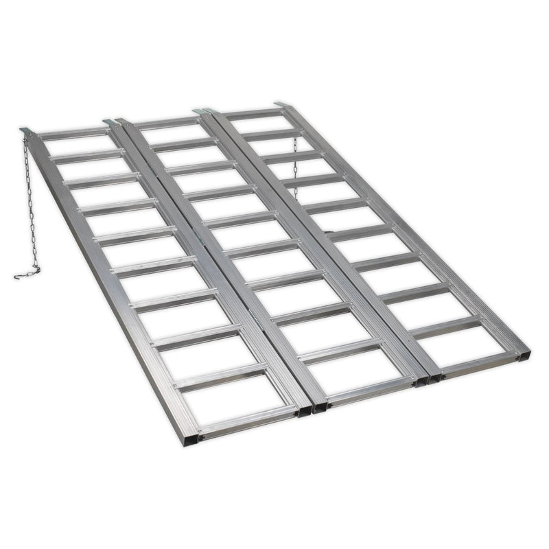 Sealey Motorcycle/Trike/ATV & Mini Tractor Ramp Wide Tri-Fold 680kg Capacity Sealey - Dynamic Drive