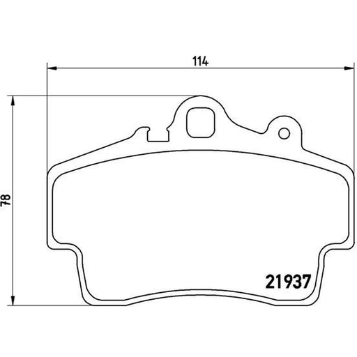 Brembo 4 x Front Brake Pad Set fits Porsche Boxster 1996-2009 2.5 2.7