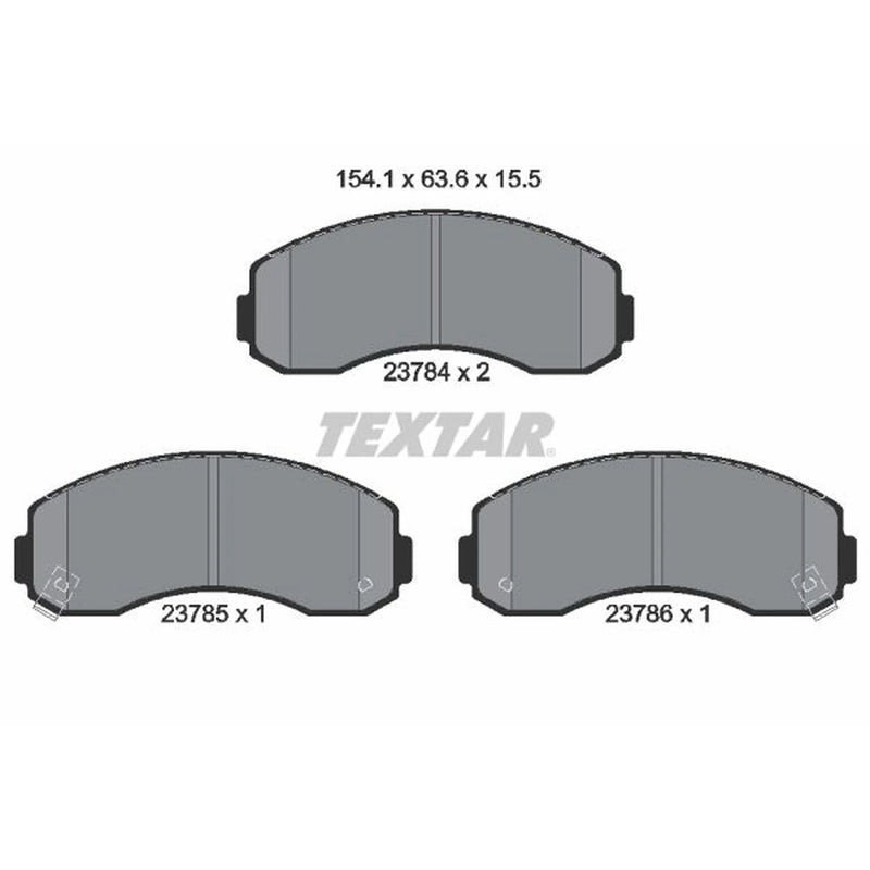 Textar Front Brake Pad Set 2378401