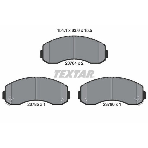 Textar Front Brake Pad Set 2378401