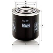 MANN-FILTER Hydraulic Oil Filter