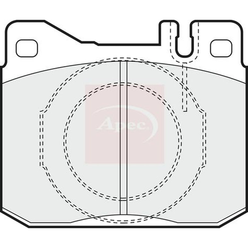Apec Front Brake Pad Set fits Mercedes-Benz 123 1976-1985