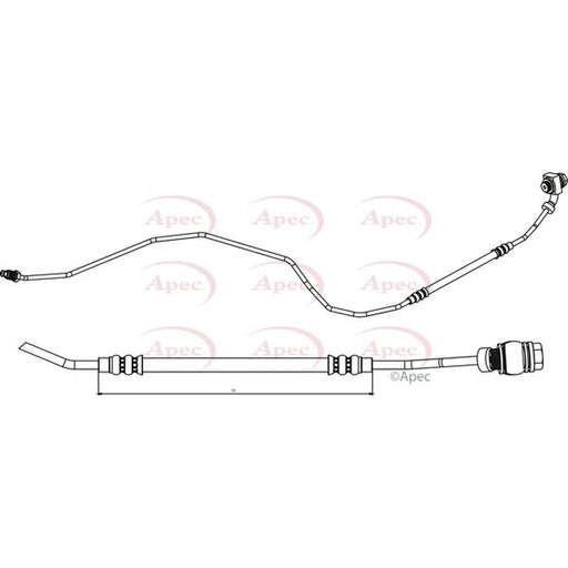 Apec Brake Hydraulic Hose Line outer HOS3791