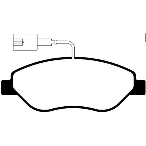 Abtex Front Brake Pad Set fits Alfa Romeo Mito 2008-2018 1.3 1.4 1.6
