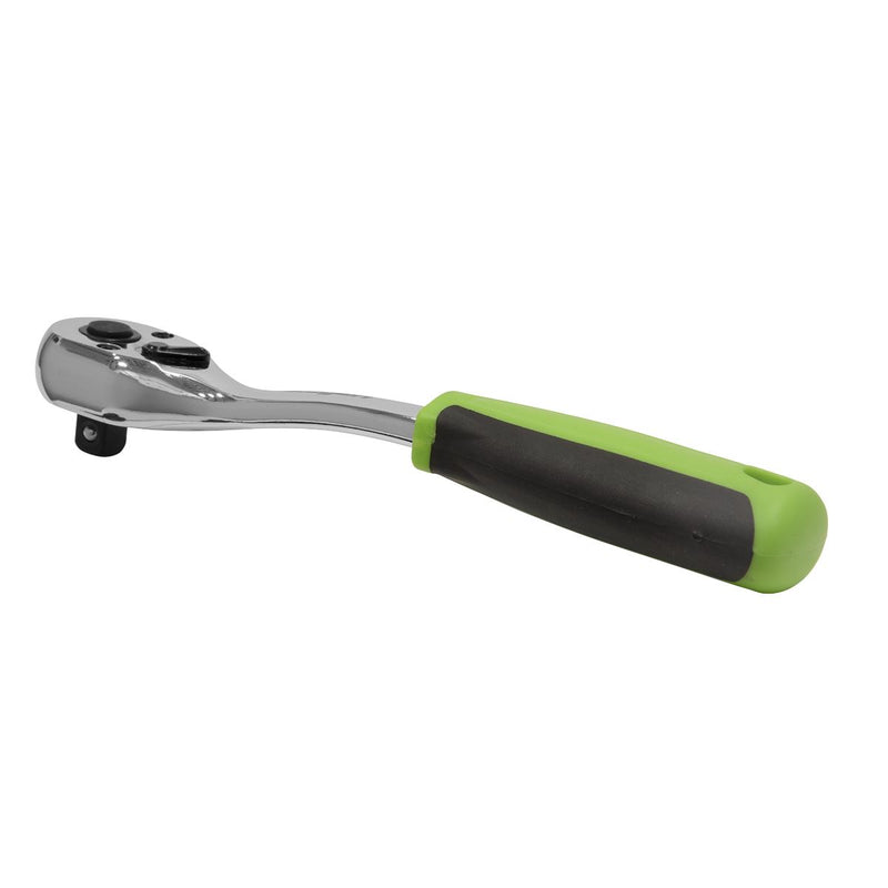 Siegen Ratchet Handle Socket Wrench 3/8" Drive 72 Tooth Offset Quick Release Siegen by Sealey  - Dynamic Drive