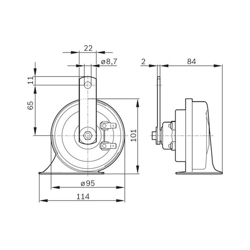 Bosch Trumpet Style Car Horn