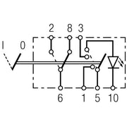 Hella Hazard Warning Light Switch 7 Connectors