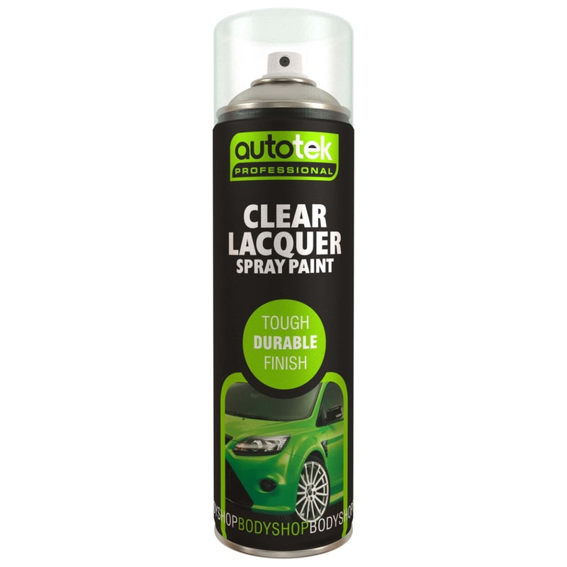 Autotek Clear Laquer Spray Acrylic Top Coat 500ml Aerosol - image 1