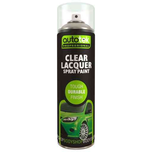 Autotek Clear Laquer Spray Acrylic Top Coat 500ml Aerosol - image 1