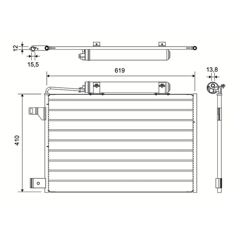 Valeo Air Conditioning Condenser 814376