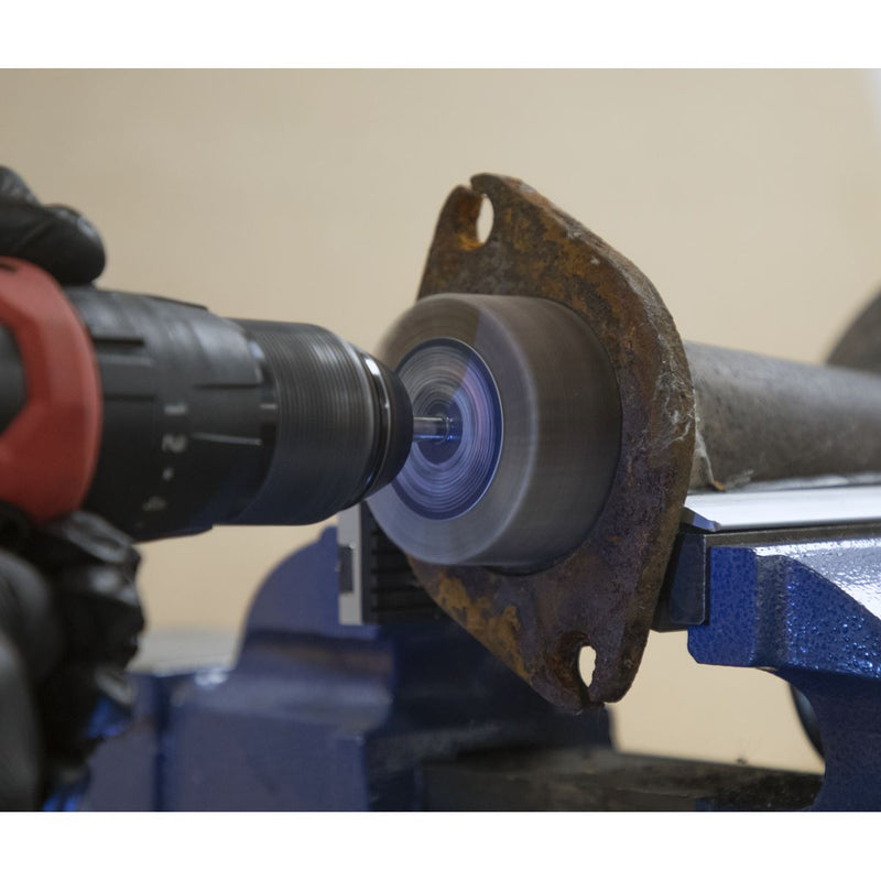 Sealey 60 x 30mm Abrasive Flap Wheel on 6mm Shaft Assorted Grit - Pack of 5 Sealey - Dynamic Drive
