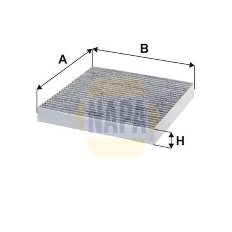 NAPA Cabin Air Filter (Pollen Filter) fits Hyundai Accent V 2018 on 1.4