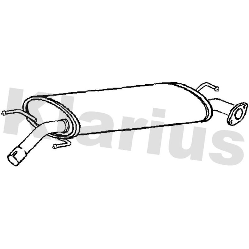 Klarius Box With Centre Pipe Centre fits Toyota Rav 4 III 2006-2013 2.2