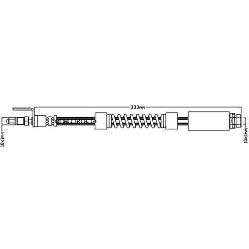 Juratek Brake Hydraulic Hose Line Right JBH1113
