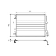 Valeo Air Conditioning Condenser 822695