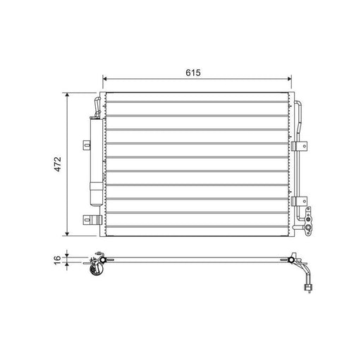 Valeo Air Conditioning Condenser 822695