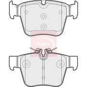 Apec Rear Brake Pad Set fits Mercedes-Benz C-Class 2015-2023