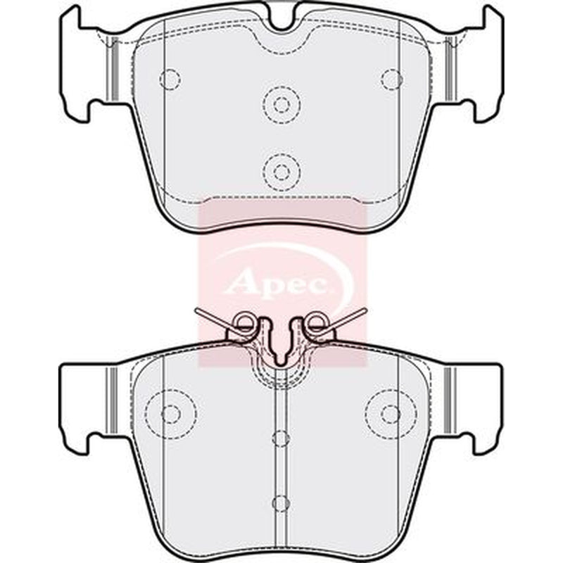 Apec Rear Brake Pad Set fits Mercedes-Benz C-Class 2015-2023