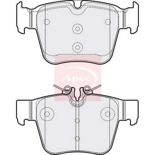 Apec Rear Brake Pad Set fits Mercedes-Benz C-Class 2015-2023