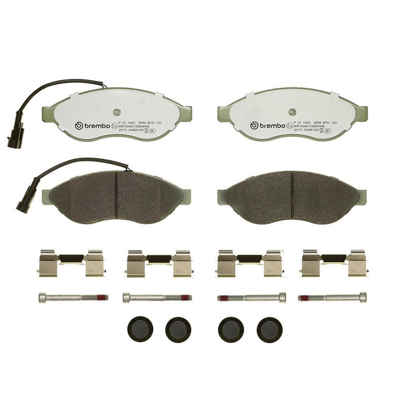 Brembo 4 x Front Brake Pad Set fits Citroën Relay III 2006-2023 2.0 2.2 3.0