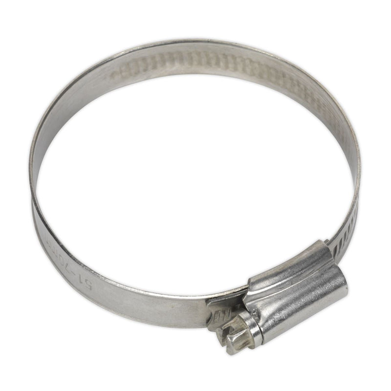 Sealey Hose Clip Stainless Steel51-70mm Pack of 10 SHCSS2 Sealey - Dynamic Drive
