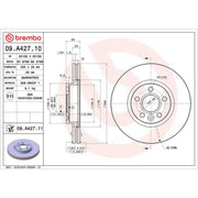 Brembo Front Brake Discs & Pads fits Land Rover Range Rover Evoque 2011-2019